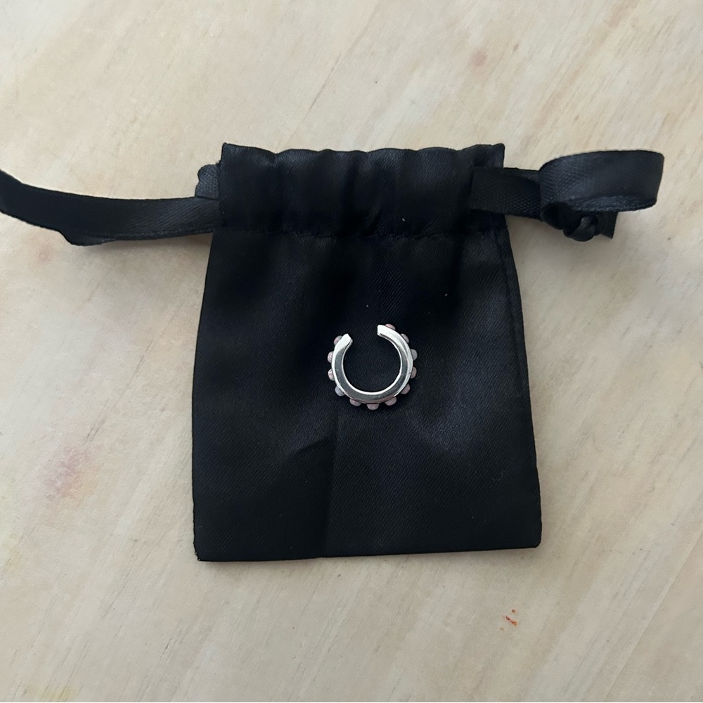 Sterling Silver Opal Ear Cuff